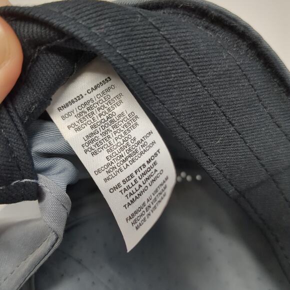 Nike Dri-Fit Slideback Baseball Cap Gray One Size Adjustable Featherlight - Picture 10 of 10